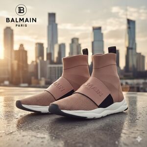 Balmain Cameron cloth trainers